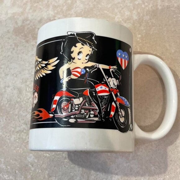 Betty Boop mug, white and black #BettyBoop - Picture 1 of 3